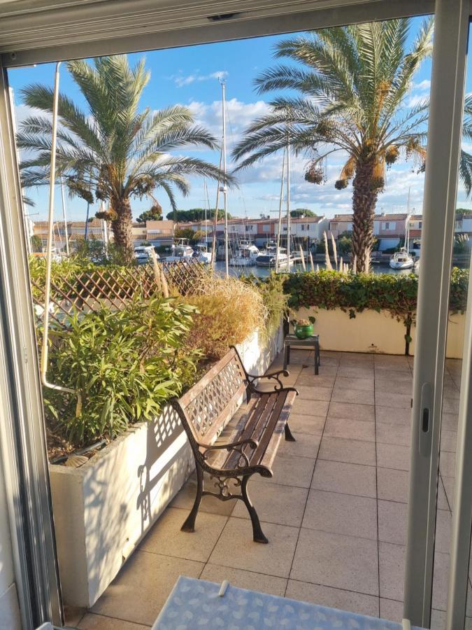 Cap Capistol Studio Avec Terrasse, Vue Port Agde Exterior photo